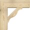 Ekena Millwork Funston Block Rough Sawn Bracket w/ Offset Brace, Douglas Fir, 8"W x 24"D x 24"H BKT0806X24X24FST05RDF - alternate 3